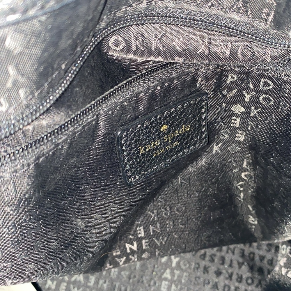 Kate Spade Large Leather Drawstring Backpack Like… - image 8
